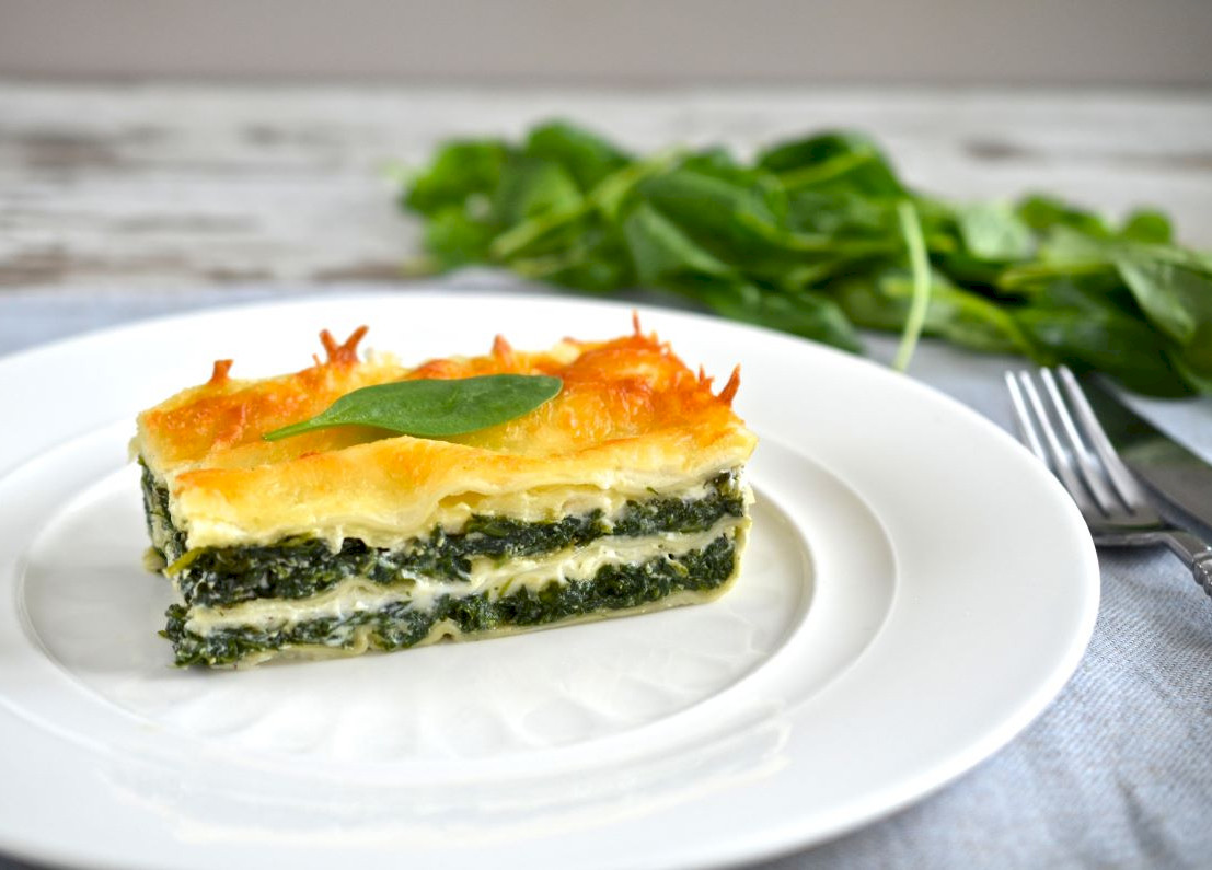 Spinach lasagne