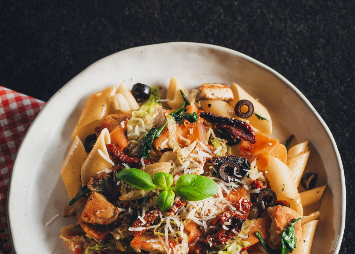 Vegetables in a pan, Italian style