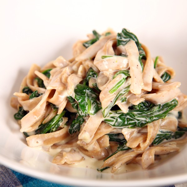 Wholemeal Pasta with Spinach